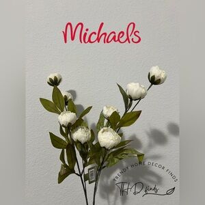 Viral Ashland Cream Peony Stem Michael’s- Set of 2